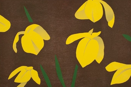 Das Werk Yellow Flags des Künstlers Alex Katz