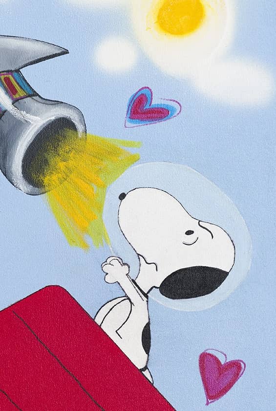 Fringe Snoopy Painting Detail