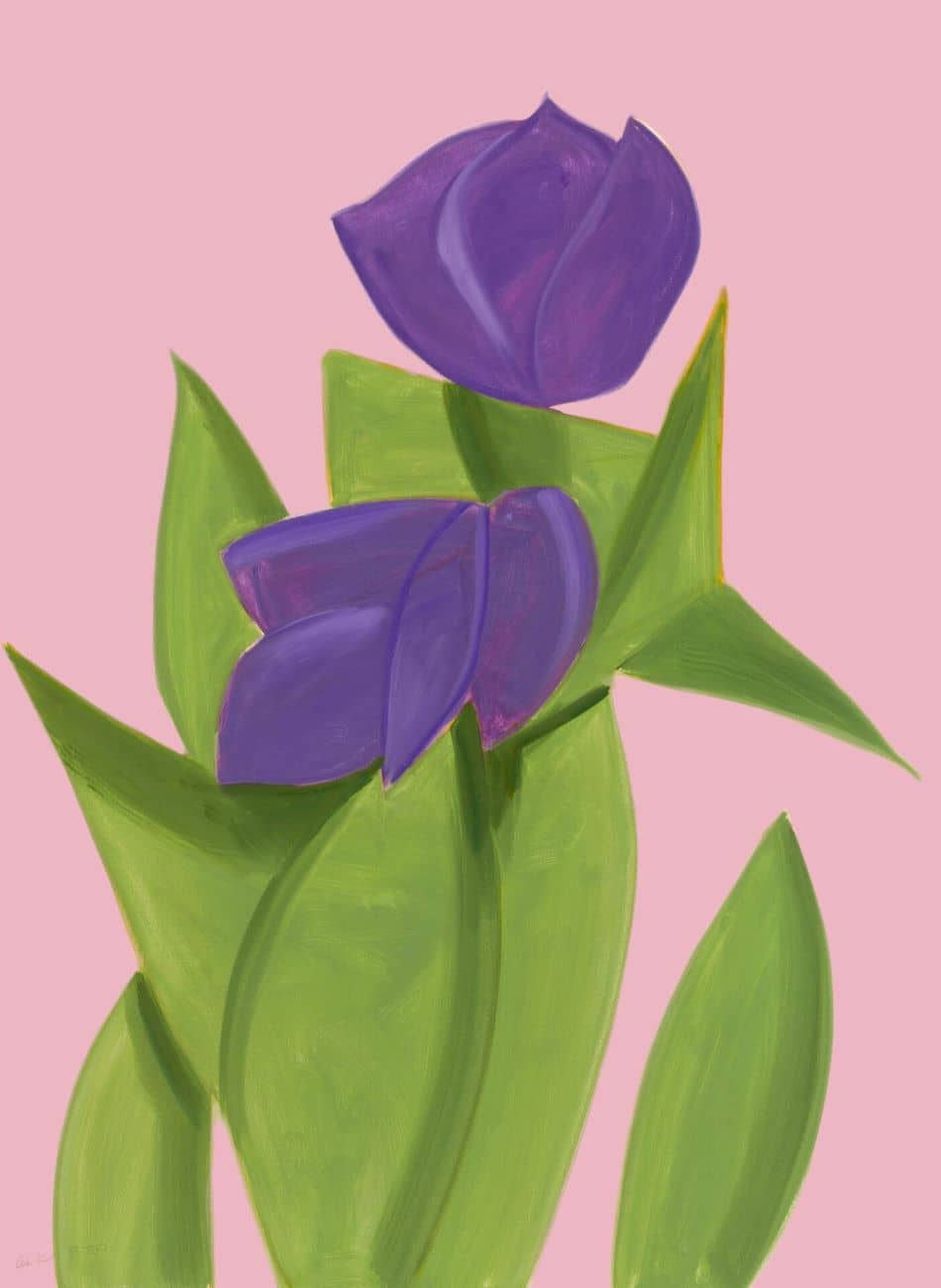 Alex Katz Purple Tulips 2 Archival Print