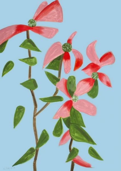 Alex Katz Red Dogwood Archival Print