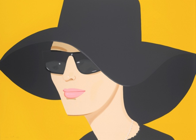 Alex Katz Ulla in Black Hat, Lithografie, signiert, nummeriert, Auflage 75 Stück