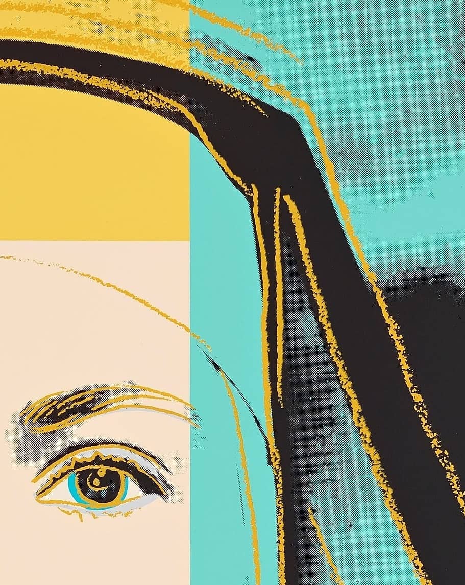 Andy Warhol Ingrid Bergman The Nun Closeup