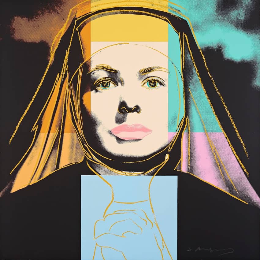 Artwork Andy Warhol Ingrid Bergman, The Nun (FS II.314)