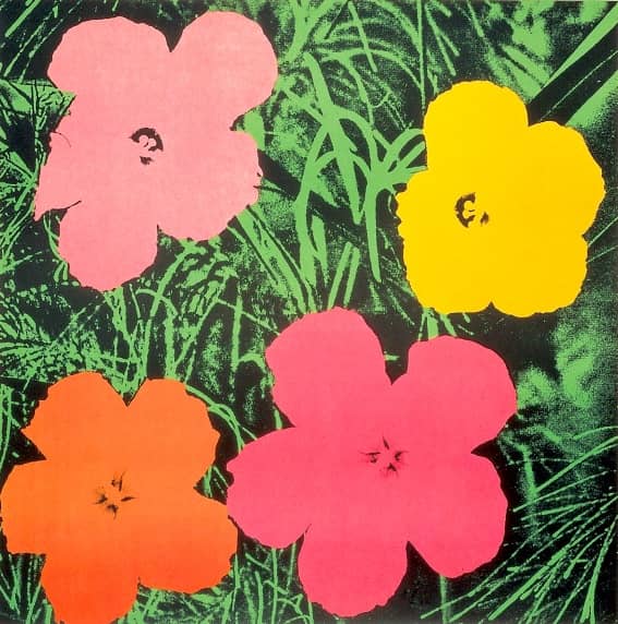 Andy Warhol Flowers 1964, Offsetlithografie, signiert, datiert