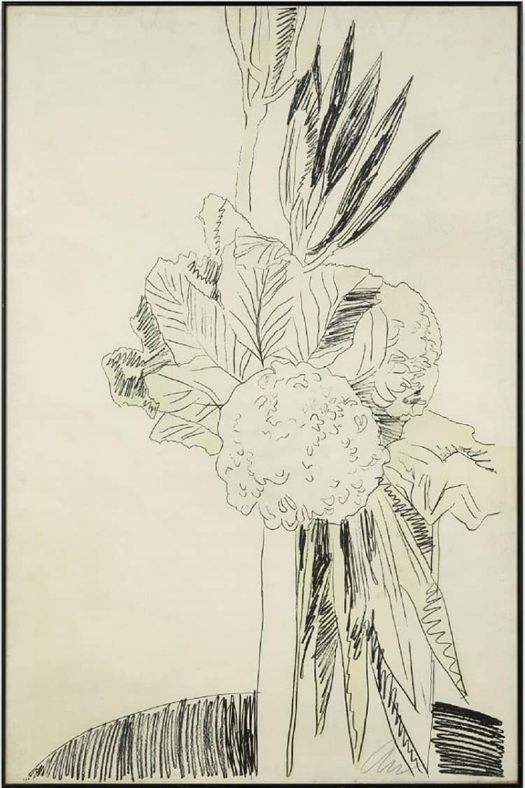Andy Warhol Hand Colored Flowers III.114, Siebdruck, signiert, Auflage 250 Stück