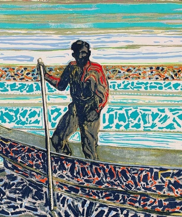 Billy Childish sailish fisherman detail
