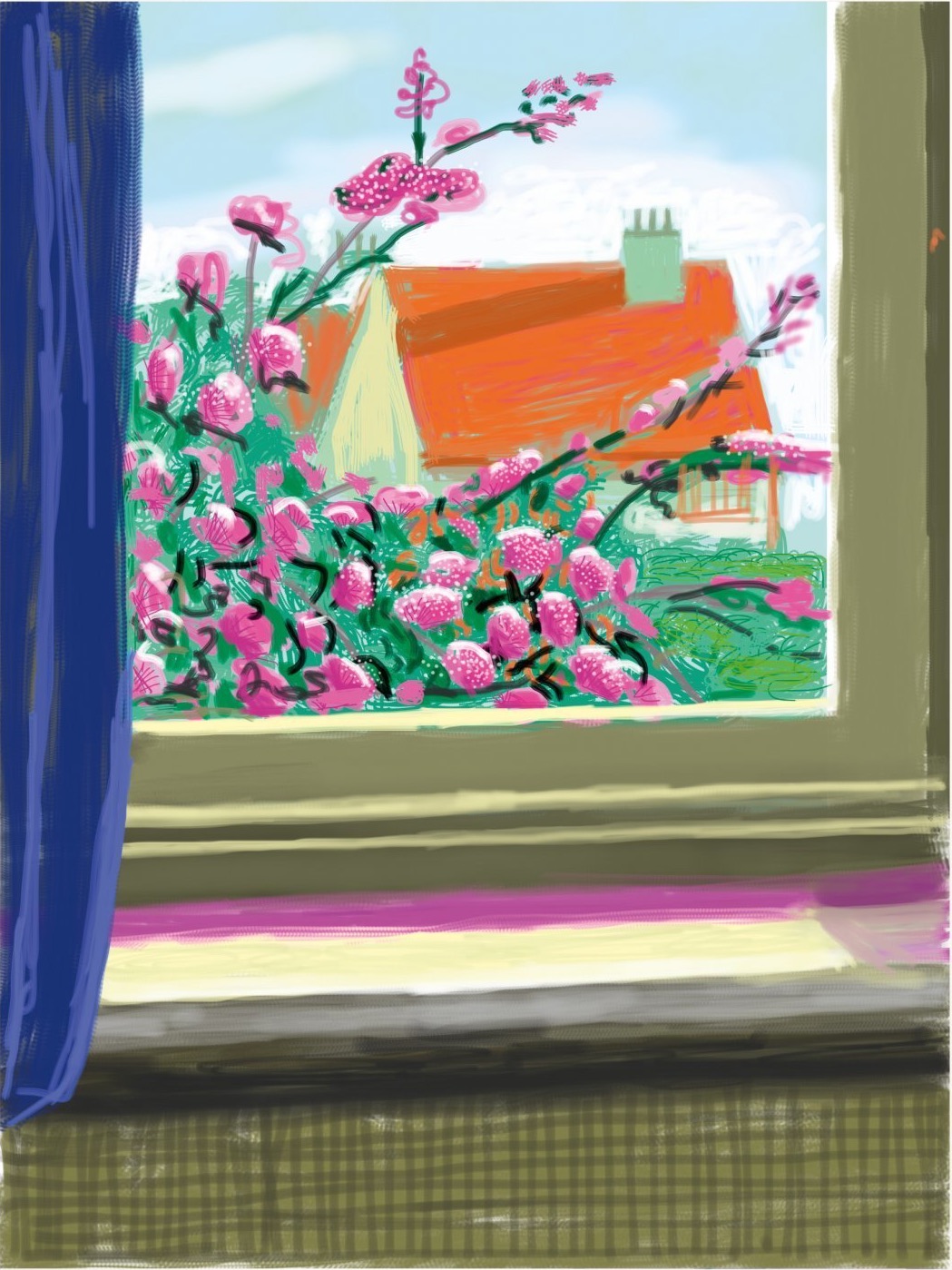 David Hockney My Window iPad Drawing 778, Tintendruck, signiert, nummeriert, Auflage 250 Stück