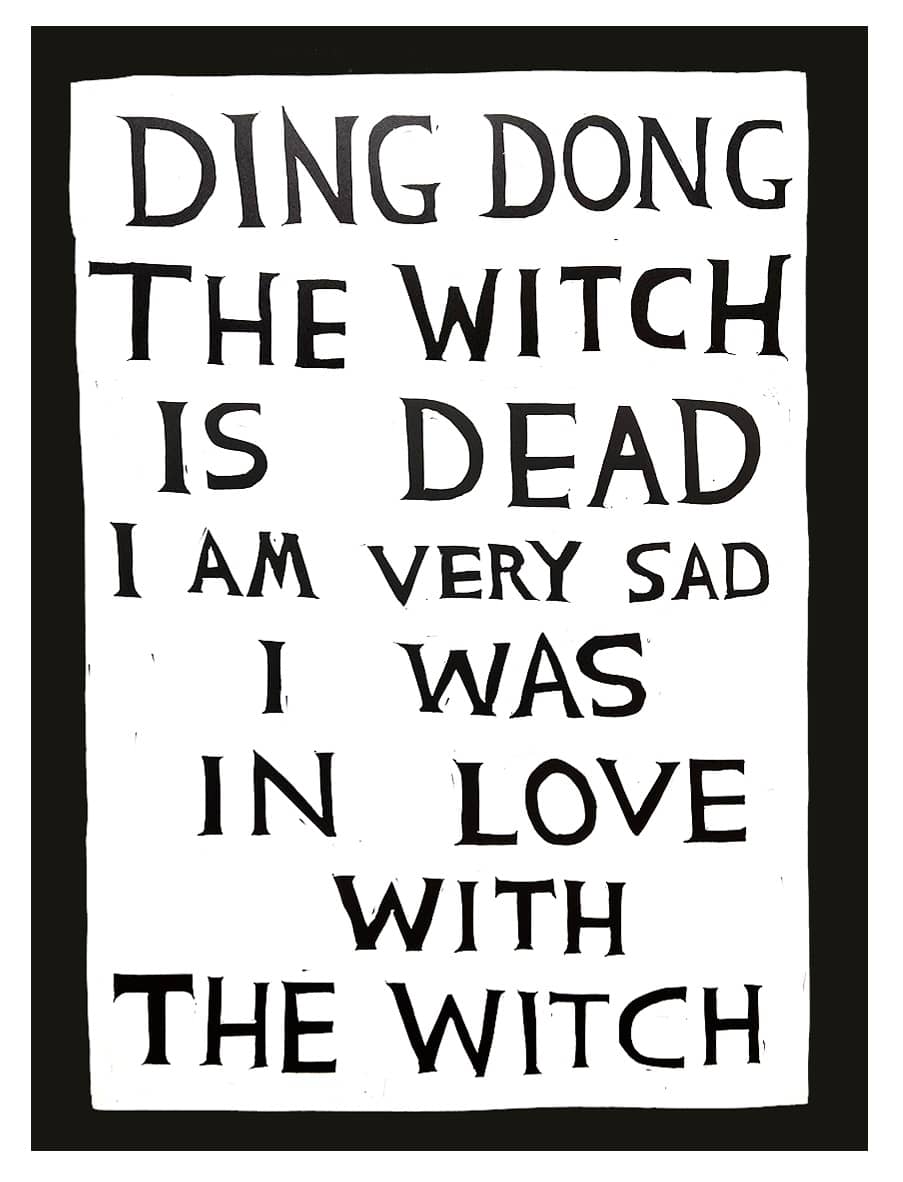 David Shrigley The Witch is Dead