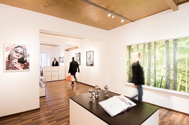 Ausstellung in der Kunstgalerie Frank Fluegel in Nürnberg Eingangsbereich