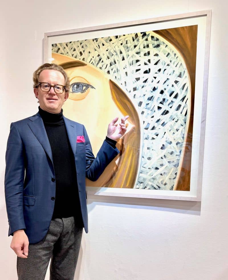Der Galerist Frank Flügel in seiner Galerie in Nürnberg