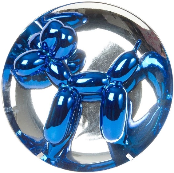 Jeff Koons Balloon Dog blue, Chromüberzug, signiert, nummeriert, Auflage 2300 Stück
