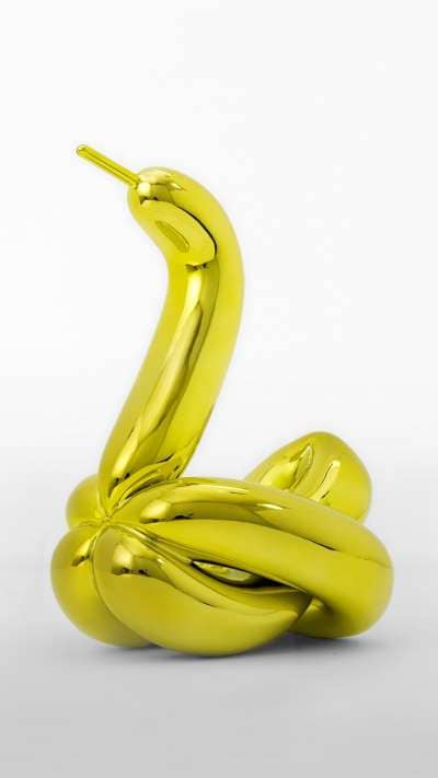 Kunstwerk Balloon Swan yellow des Künstlers Jeff Koons kaufen