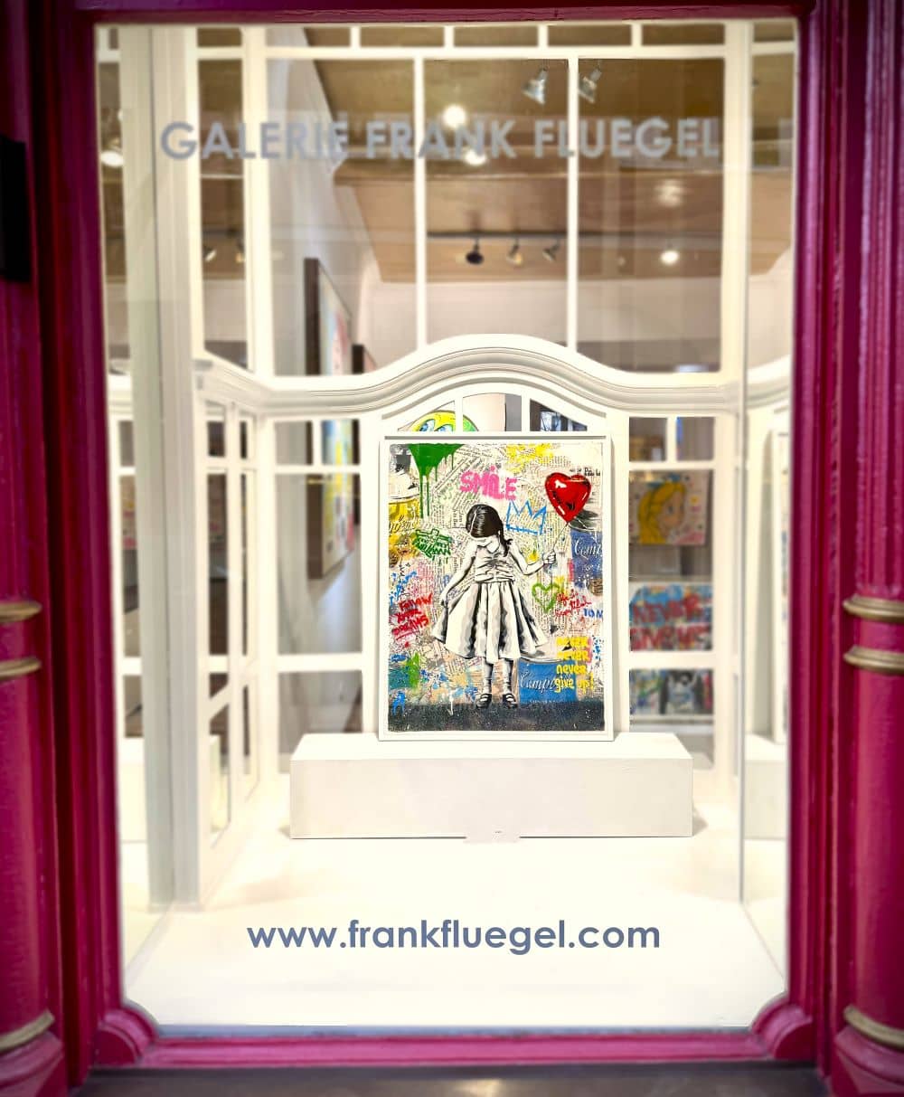 Mr. Brainwash Beautiful Girl at the Shop Window Frank Fluegel Galerie